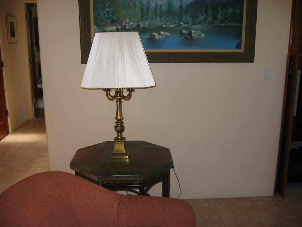 New slate top table for Family Room