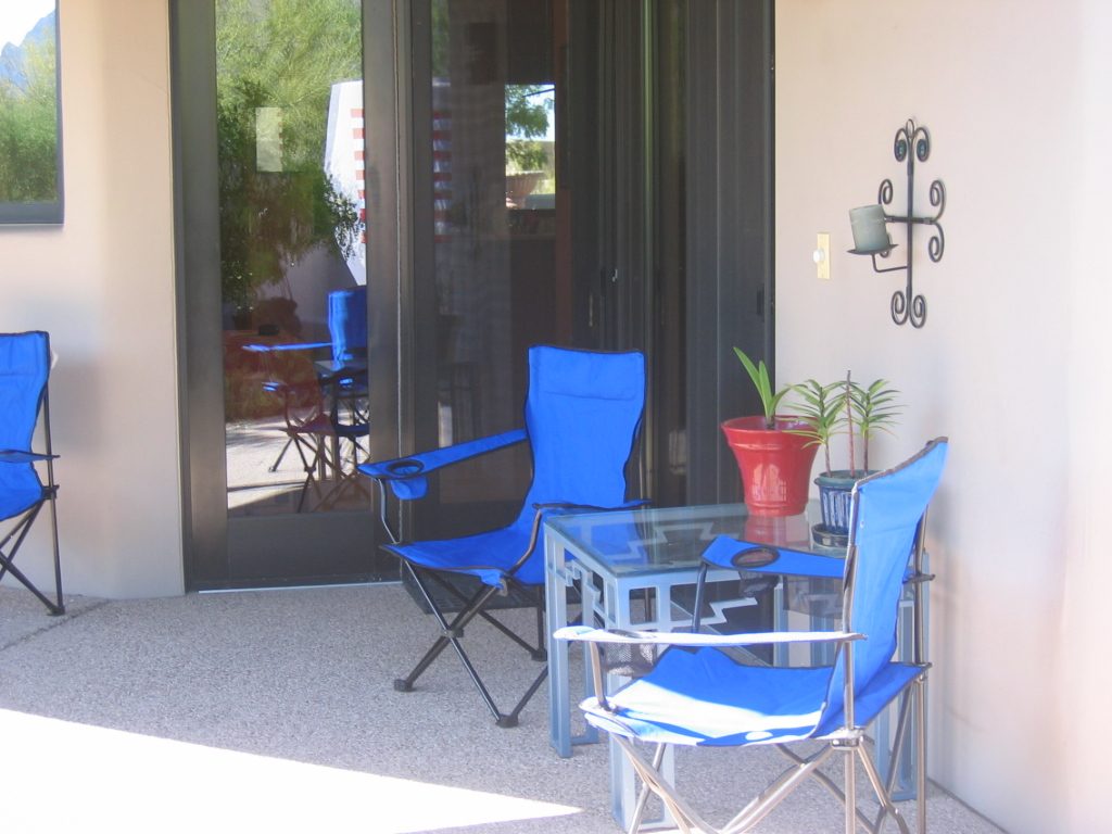 While we await the porch furniture decision we are not without seating.  The best that BB&B...