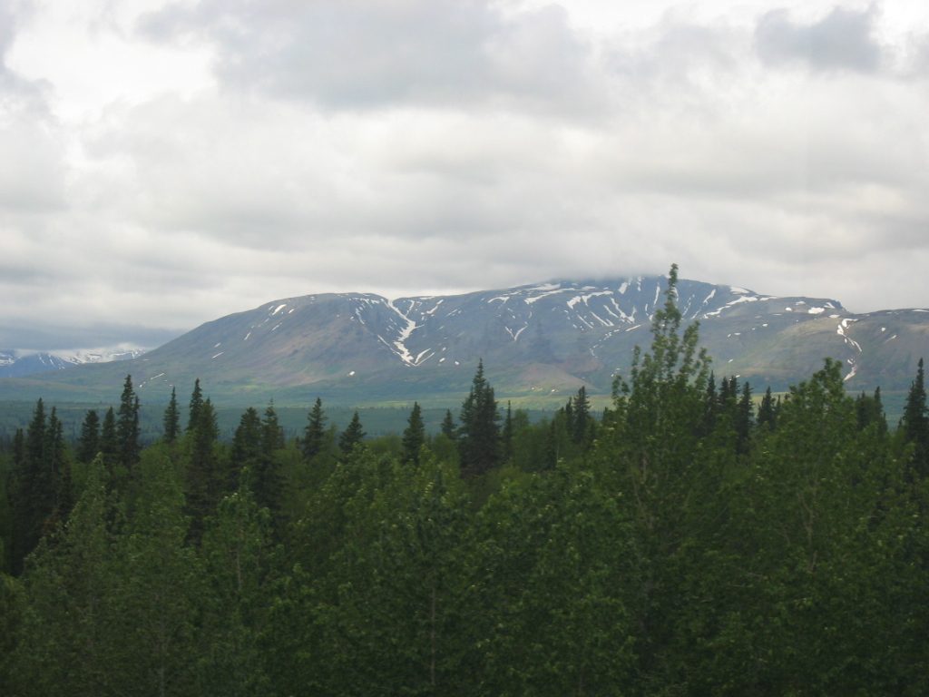 Just some pretty mountains.  Perhaps McKinley is behind these?