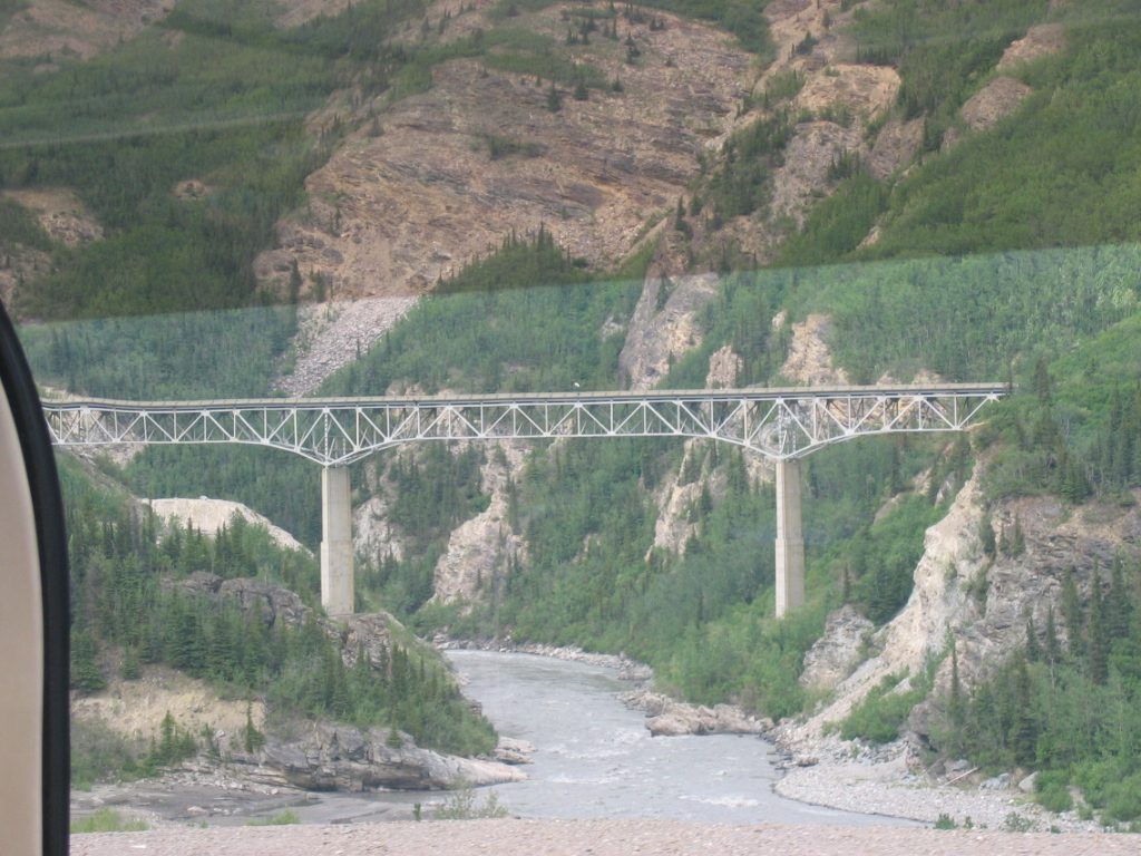 A bridge over the Nenana as we are leaving Denali Park.