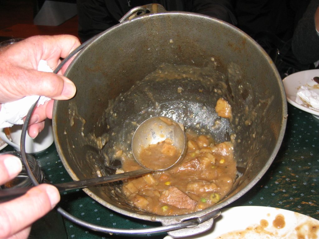 From the river boat, we went to a miners' camp and were served lunch.  Amazingly, they fed about...