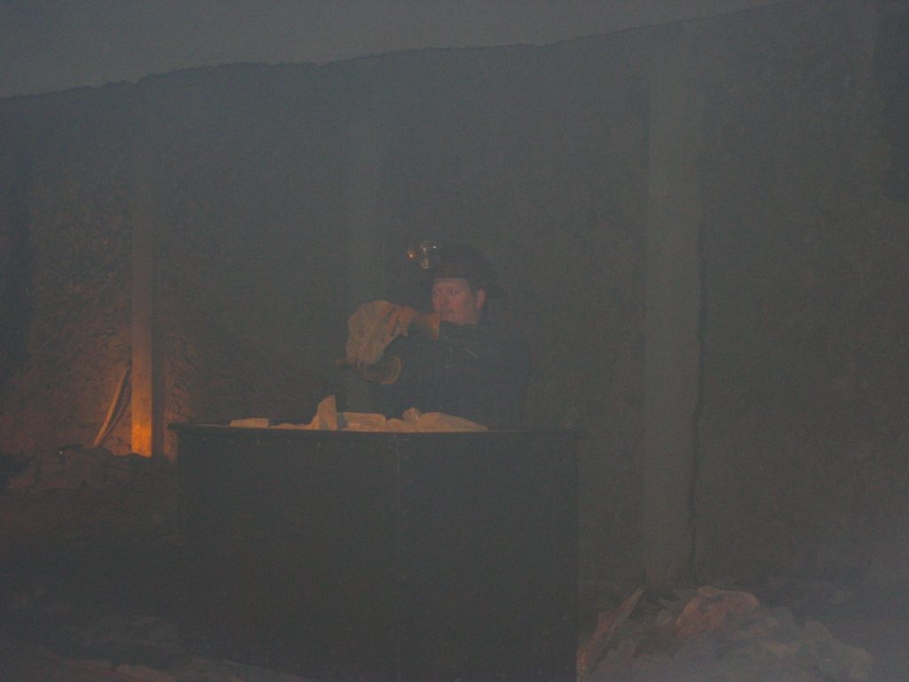 A different type of gold mine, underground, complete with a narrator.  we rode through on a train.