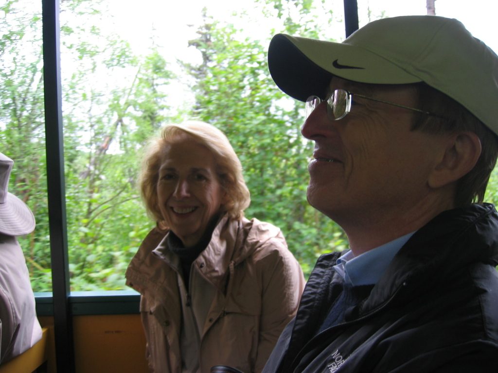Judy and Alan look pleased with the day's find.