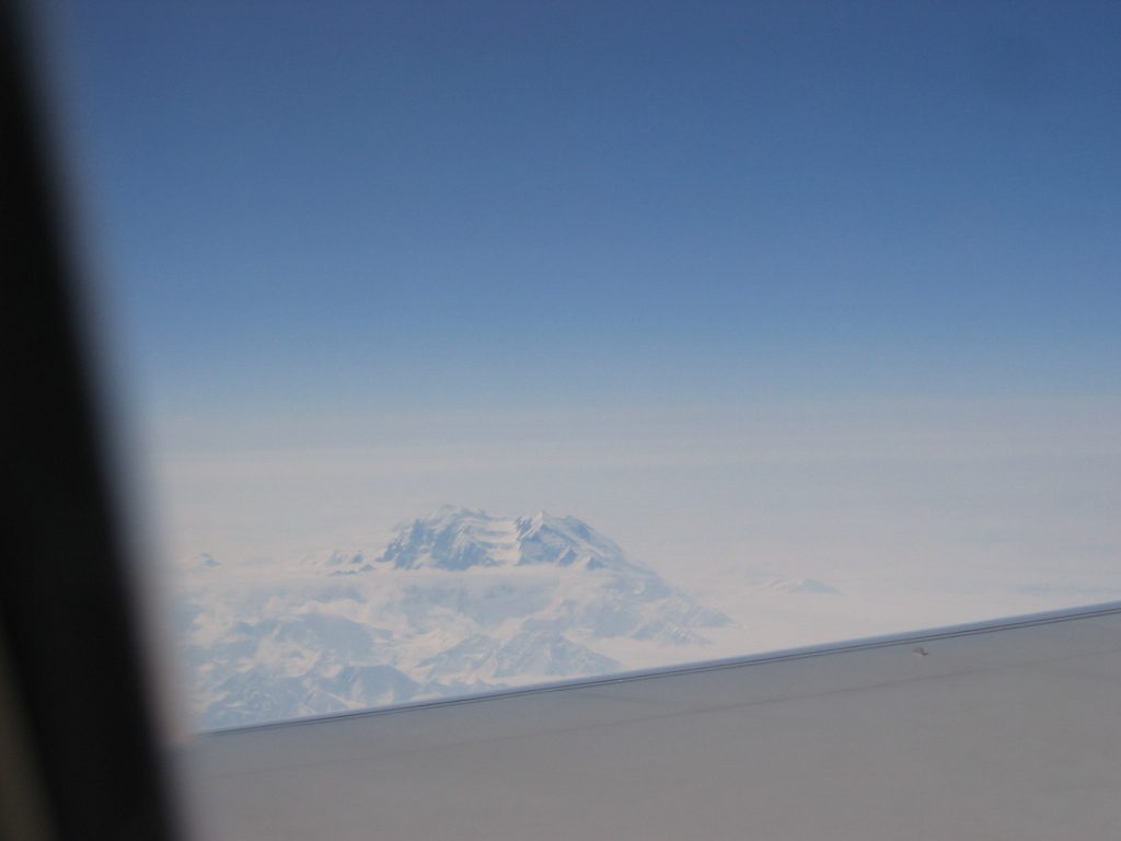Finally, McKinley!  As seen on our flight from Fairbanks to Anchorage.