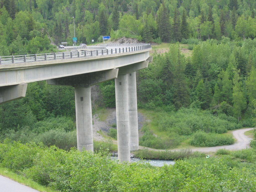 Another bridge over ? Creek.  The richest creek in Alaska in terms of hauling gold out of it.