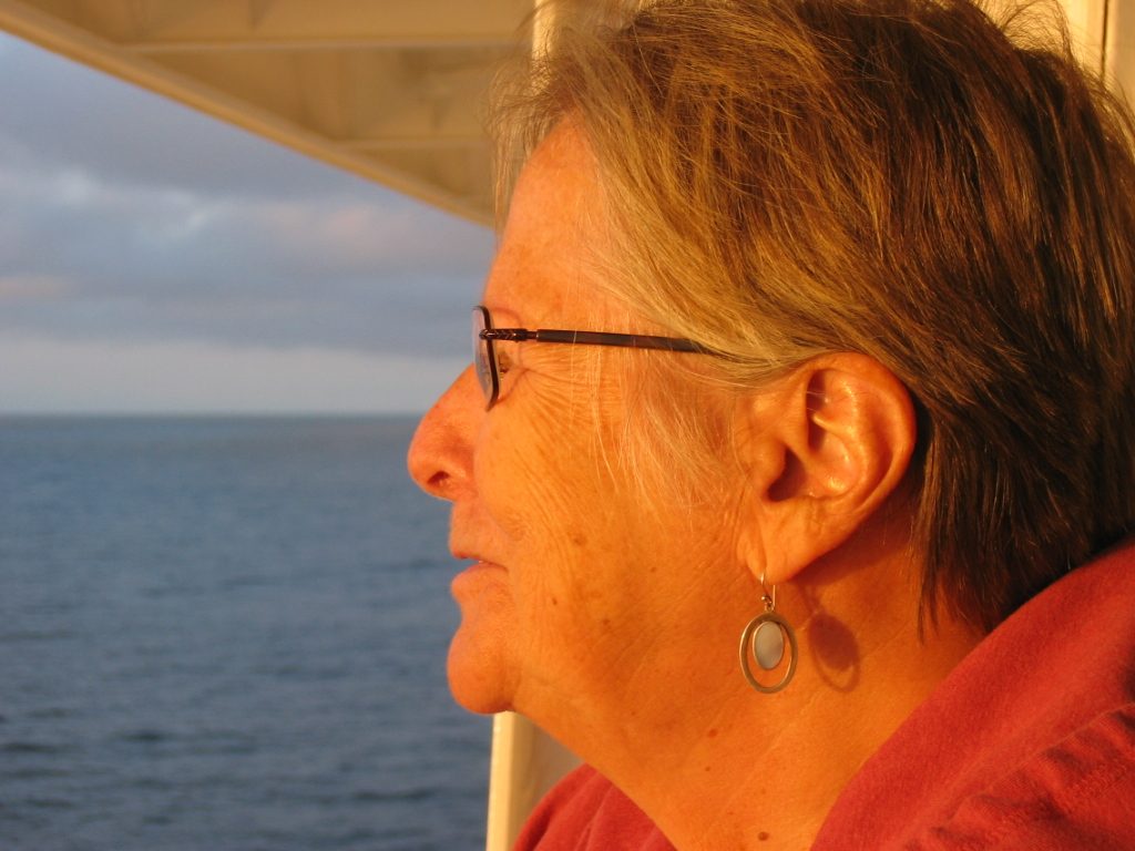 Meg enjoying the same view.