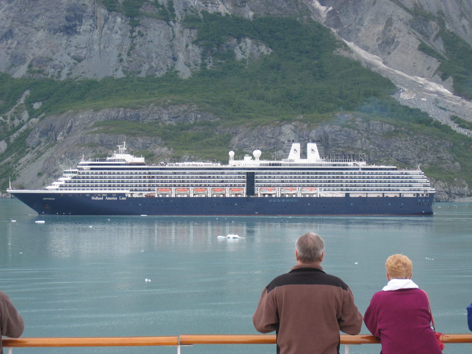 It's another HAL vessel, the Oosterdam.  We'll pass her several times on the trip.