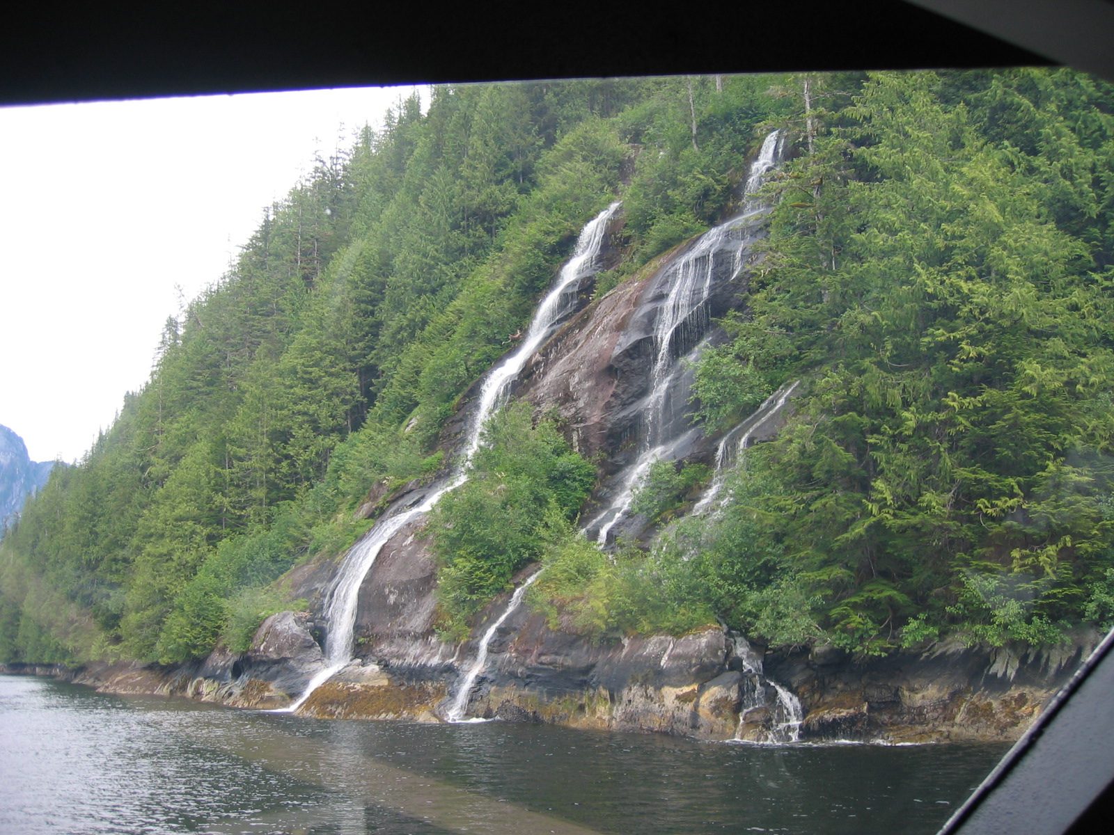The area gets 160" of rain a year.  We left Ketchikan to get here (by catamaran).  Ketchikan...