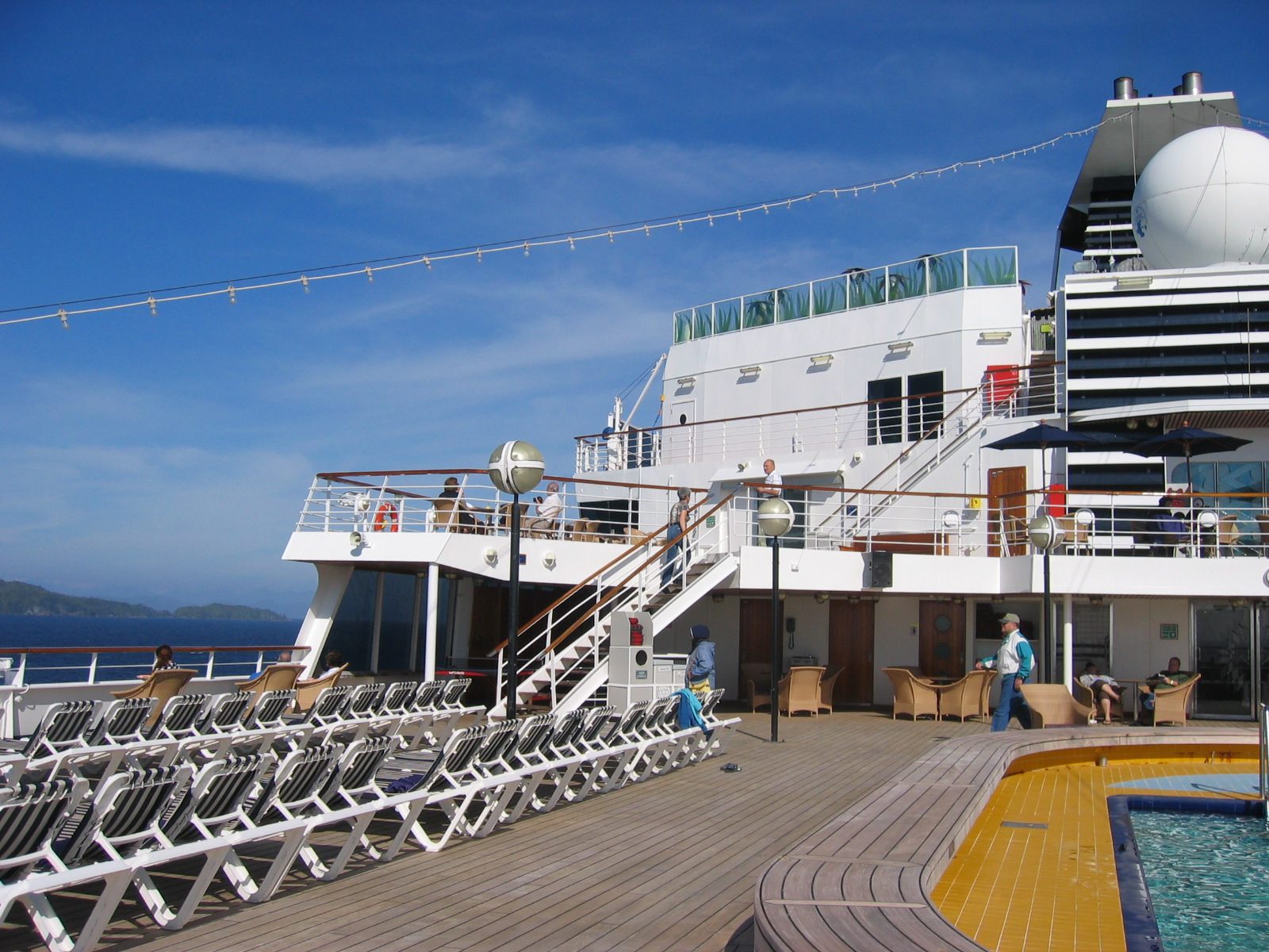 This was about the nicest weather we had on board