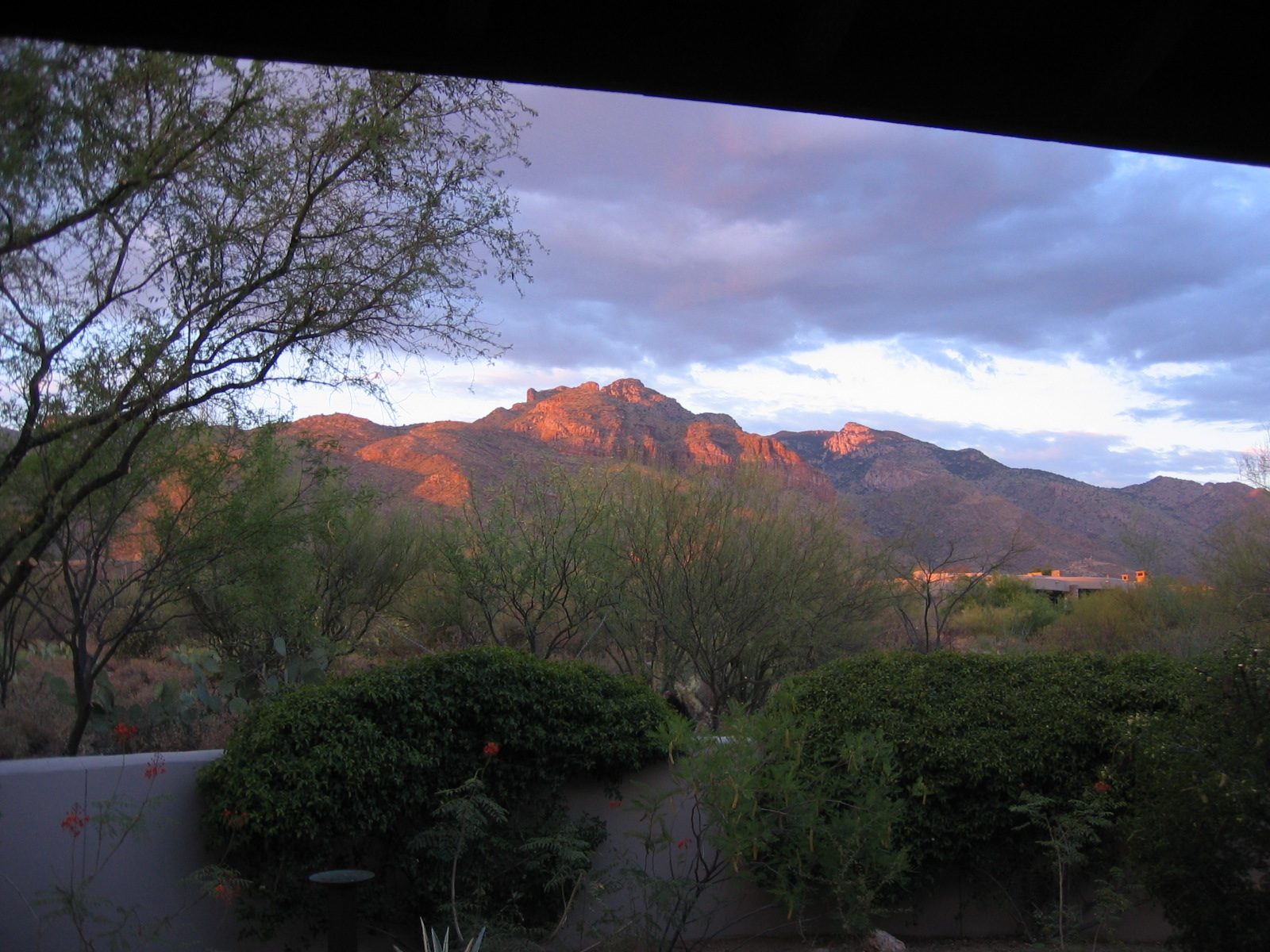 Sunset on the foothills