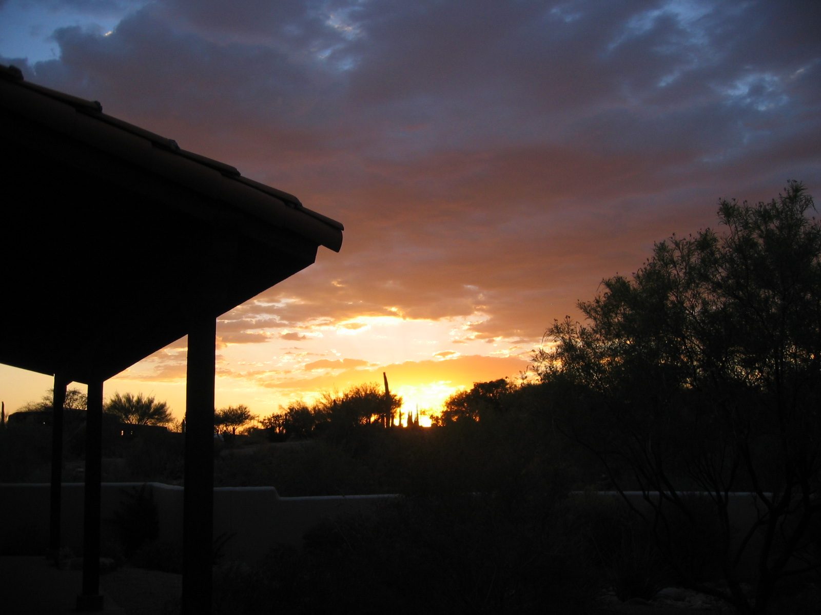 Sky starts to glow..