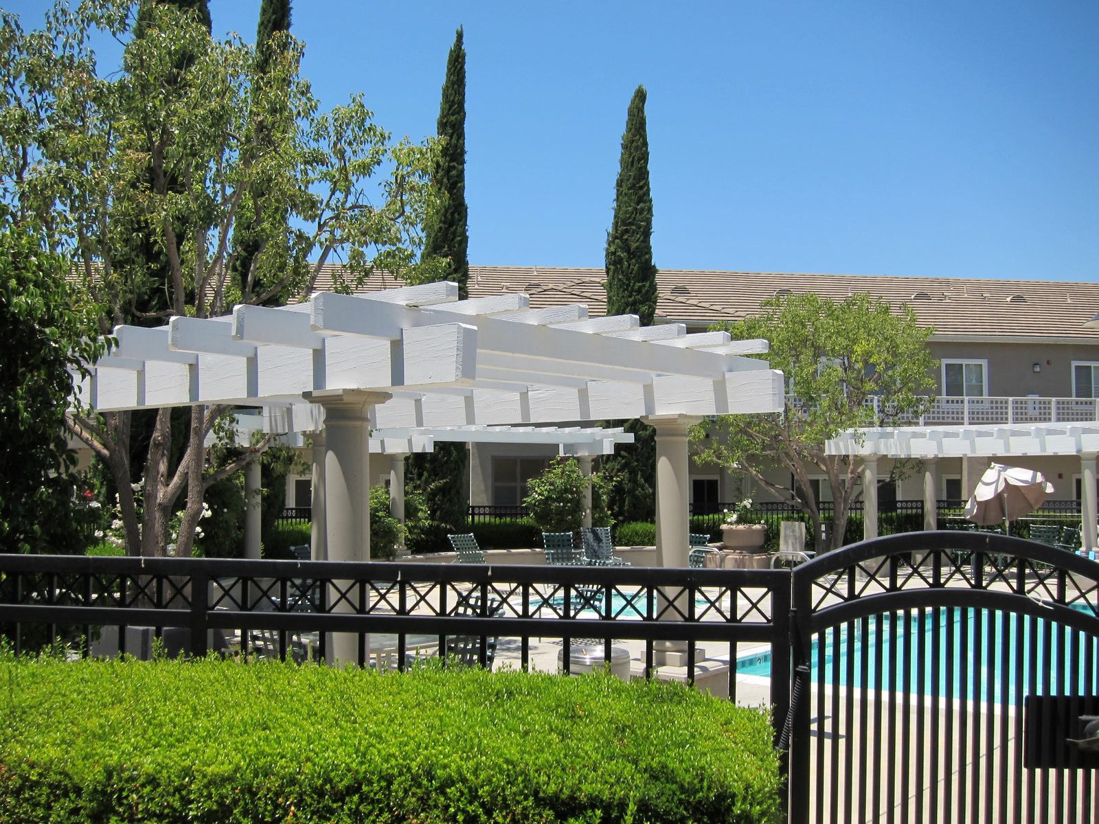 Pool and common area at Paul's place.