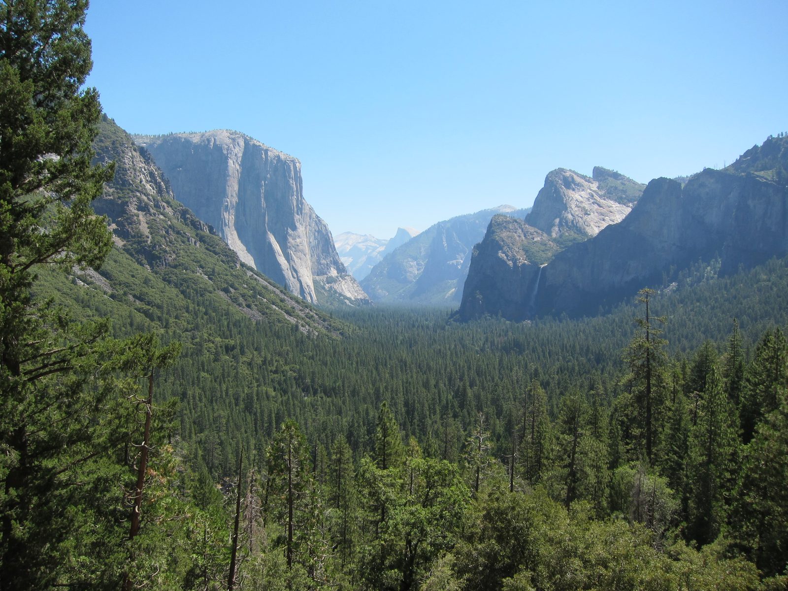 Drove up to the Tunnel View ... this is the first view I got of the Valley on the trip John and...