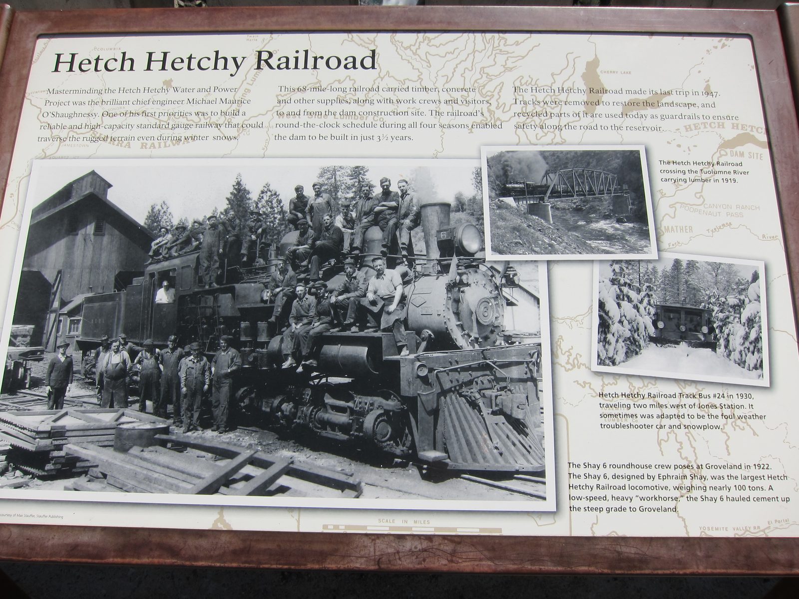 Sorry this isn't readable.  Essentially a 68 mile rail line was built (and disassembled) to...