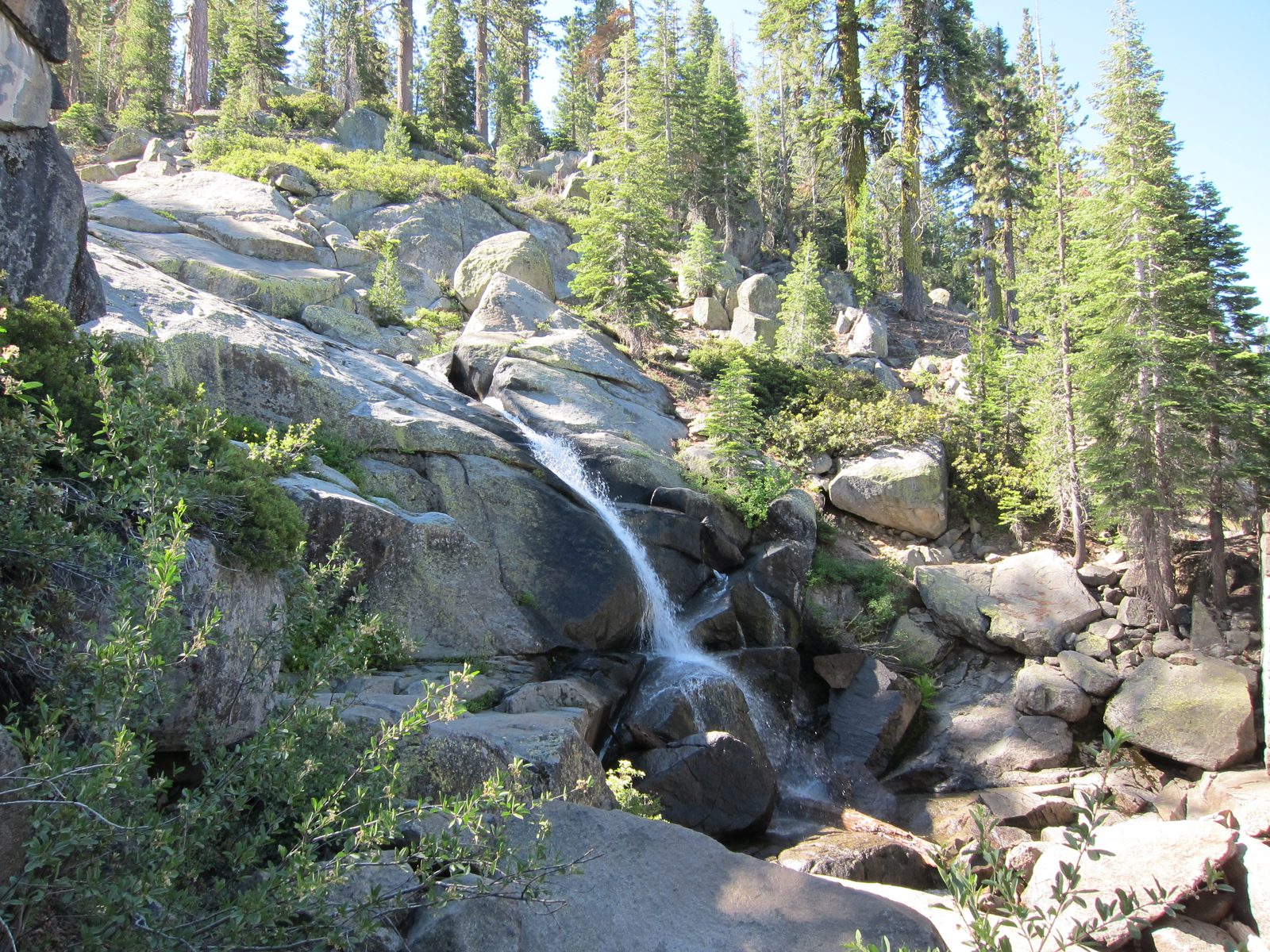 An off-the-road waterfall, unnamed as far as we know.