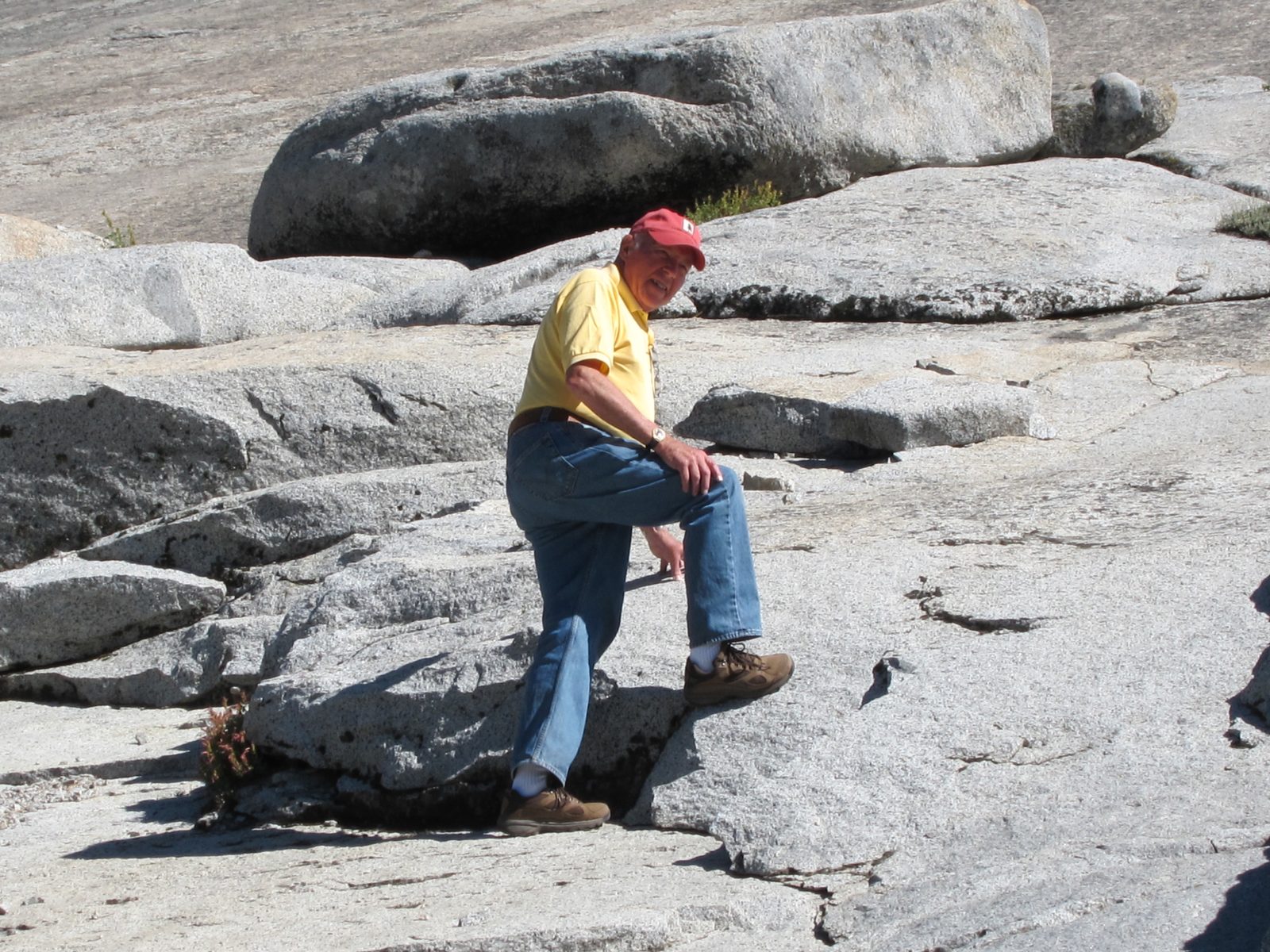 There goes Dad.  Right shoes anyway.