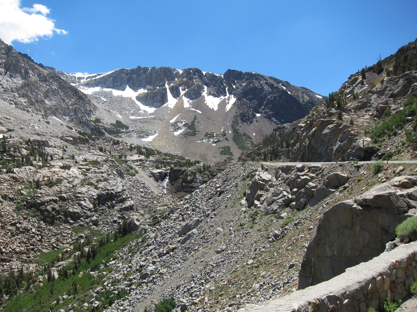 and a portion of it as built.  This is snow ... we are on the Eastern Side of the Sierras.