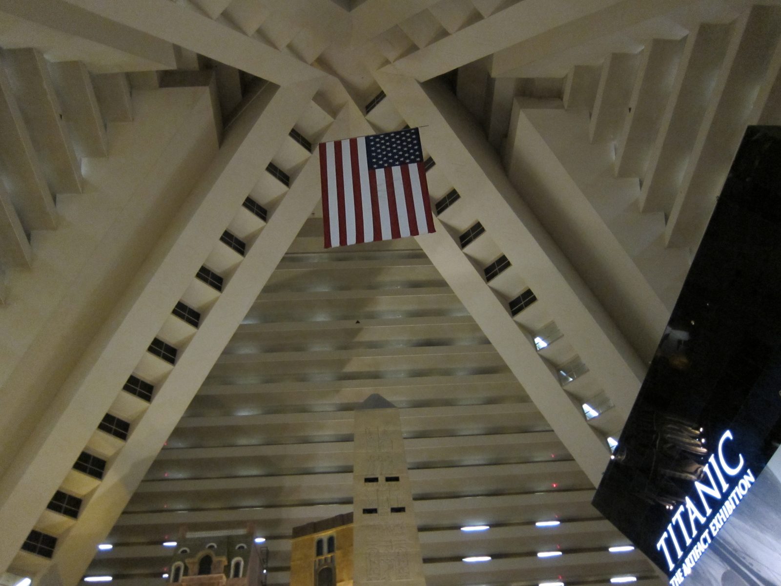 and from inside ... there are rooms all around the edges.  Not sure how the elevators go up? ...