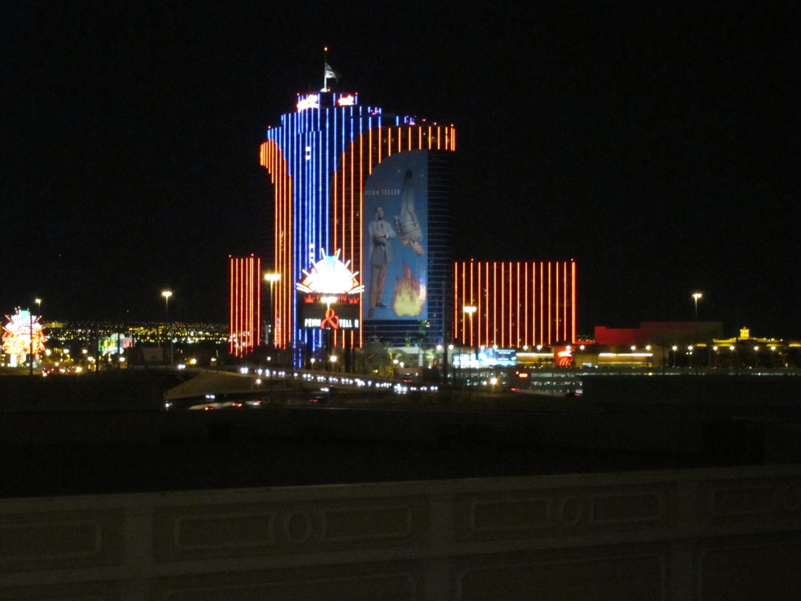 The Rio ... which is off the strip but was visible from the tram that runs between the Monte...