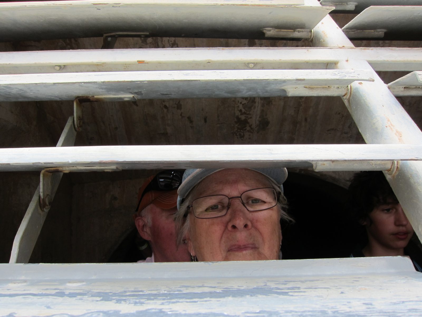 An attempt to tip the camera upward and catch the face of the dam (instead the face of the photographer)