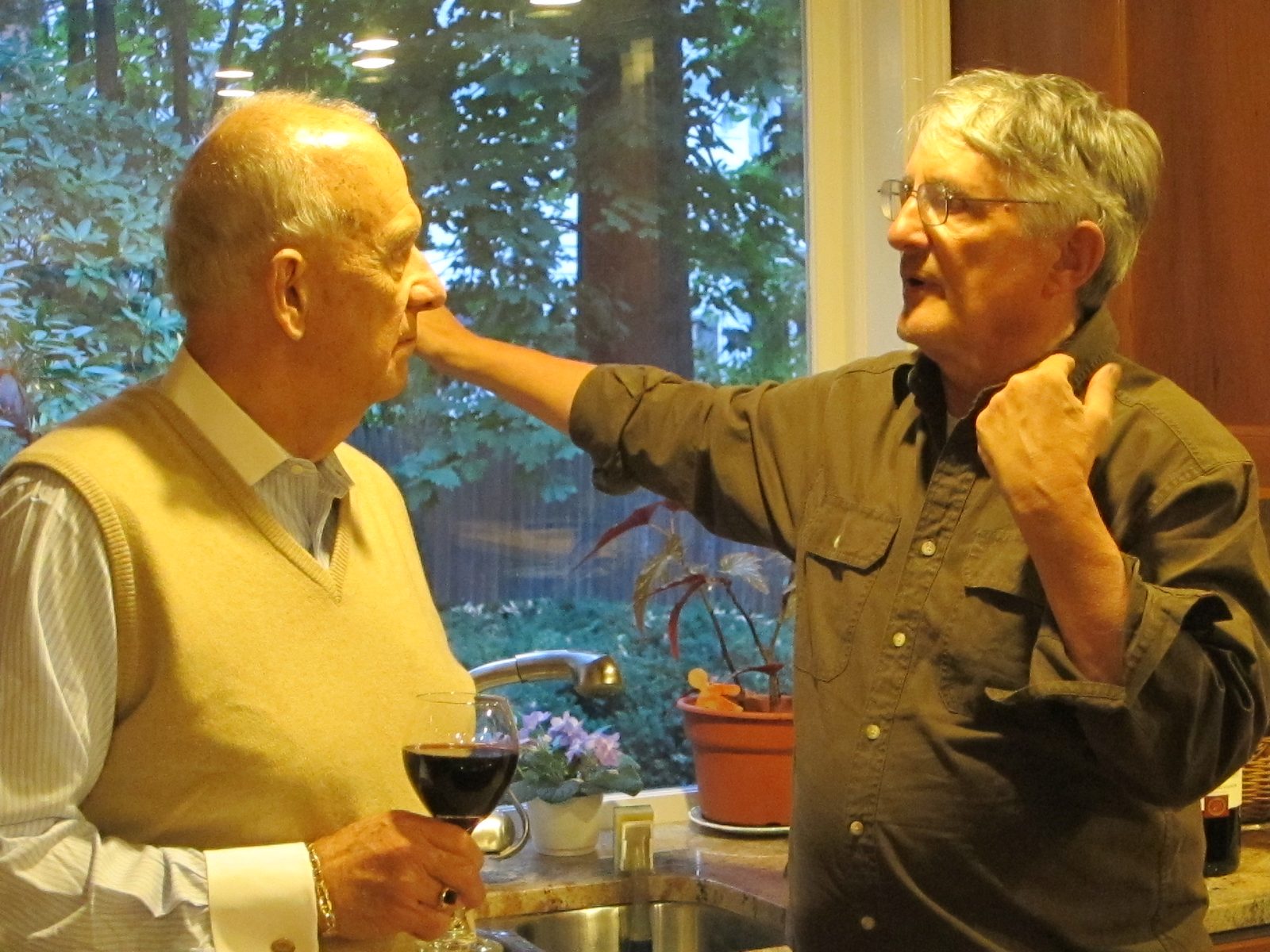 Frank Kemp giving his version to Peter Kenyon