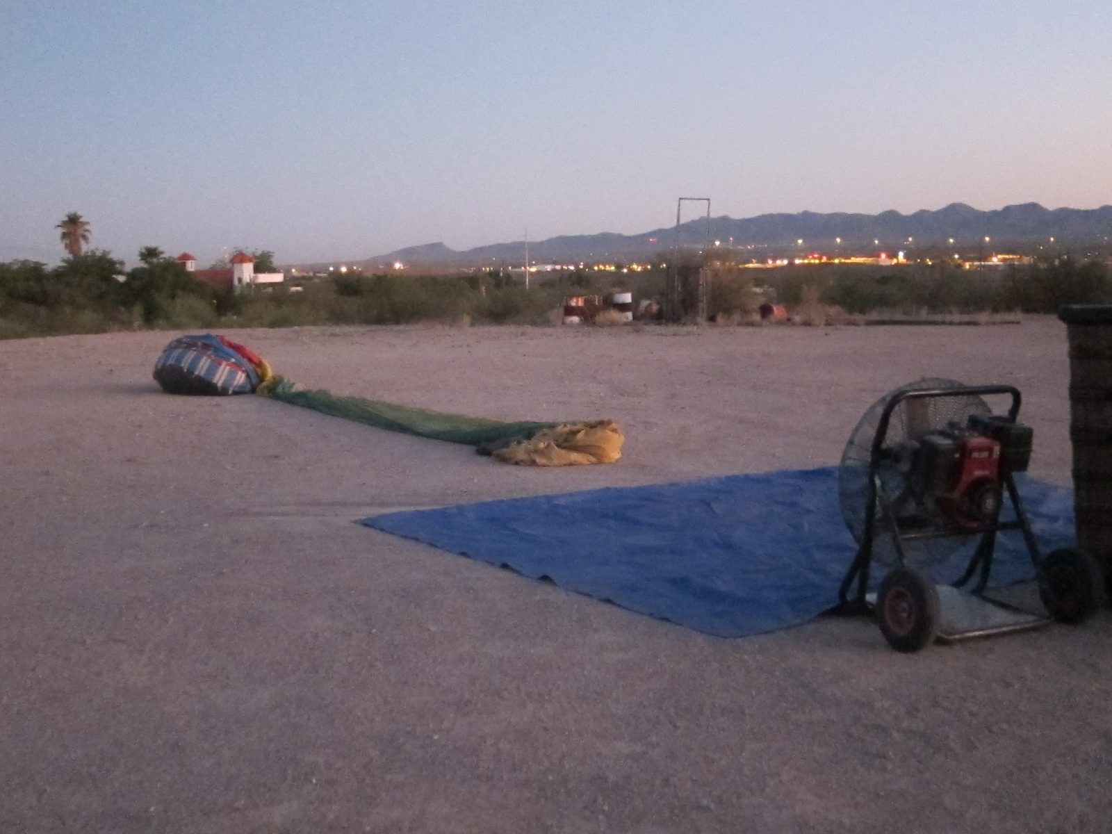 The balloon lying in wait