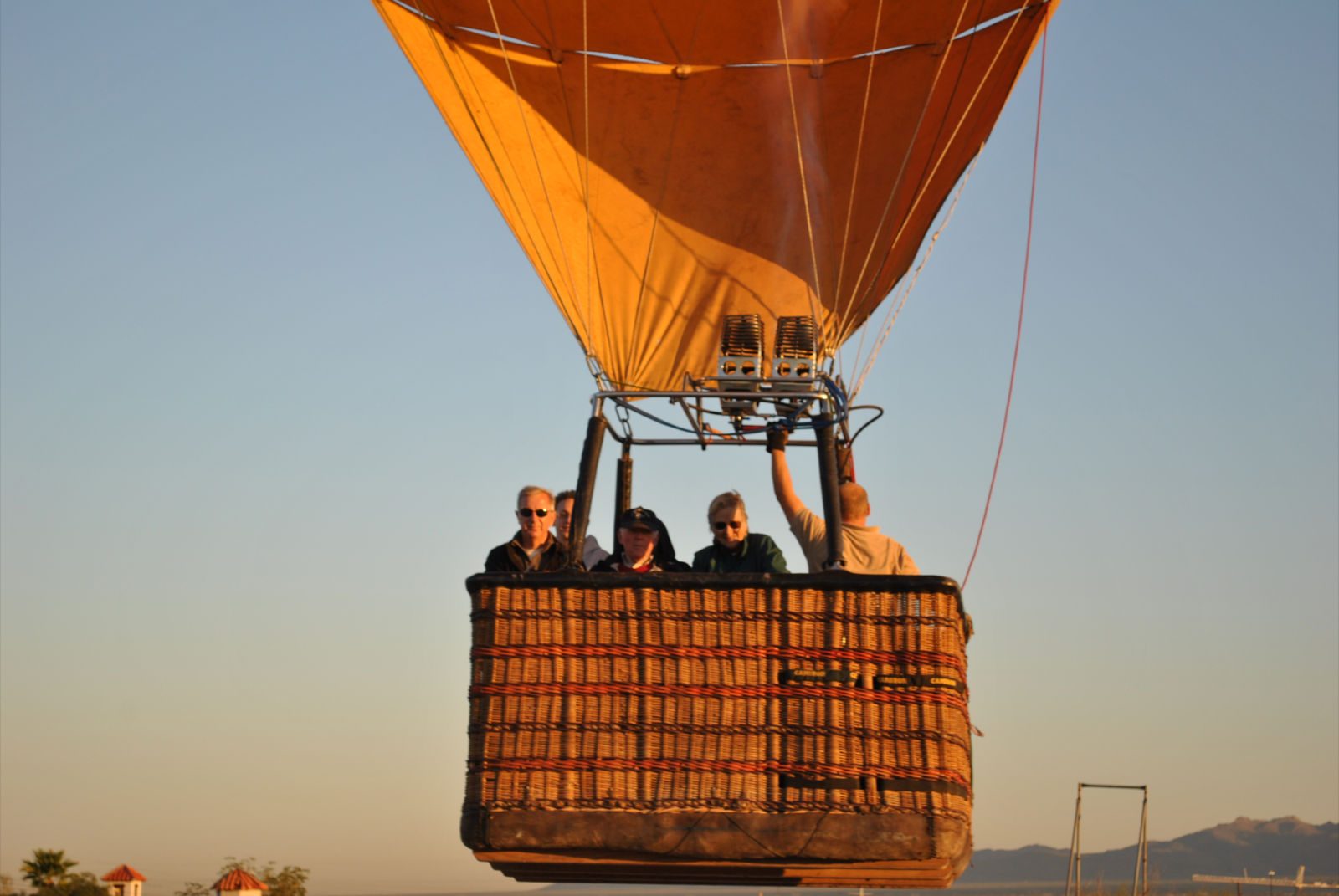 We're in the air ... I think I'm answering Catherine's phone call!