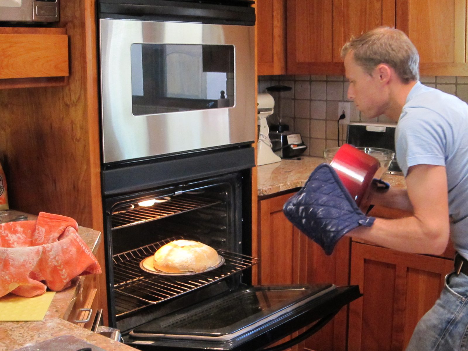 And there she is, baking away