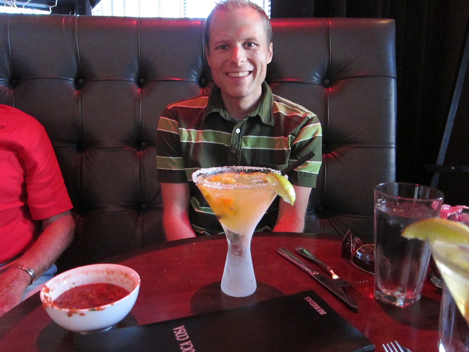 The chef rewarded with a the El Patron margarita at Poca Cosa (made from Patron Silver and...