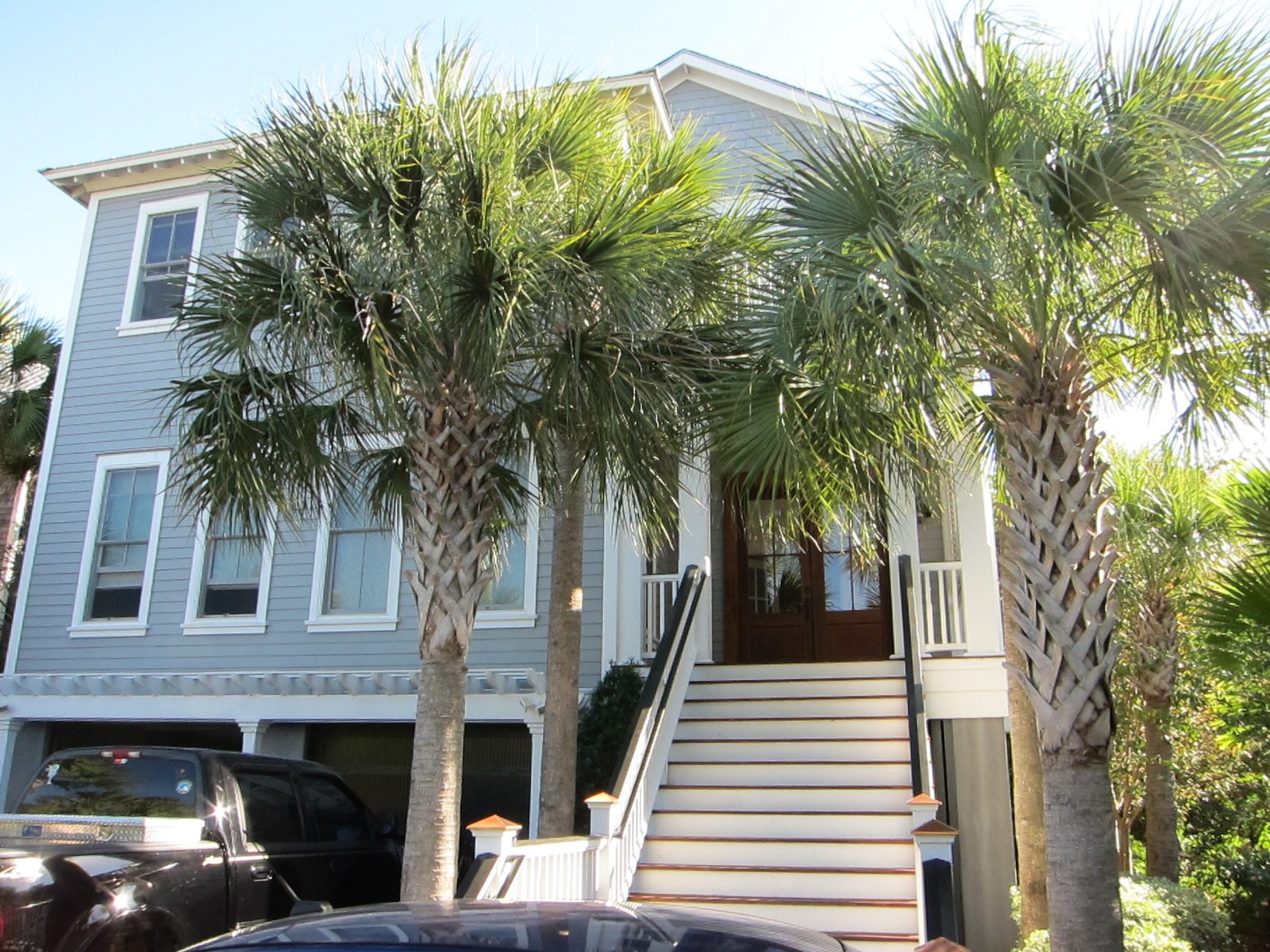 The opposite side of the second beach house.