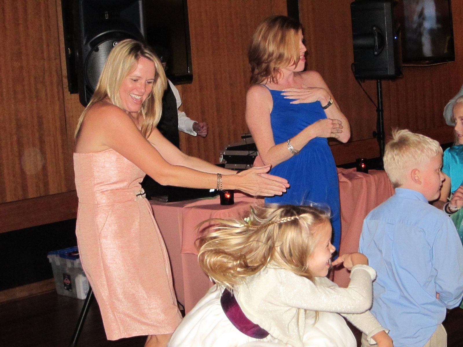 Olivia Babb, front and center, was the flower girl