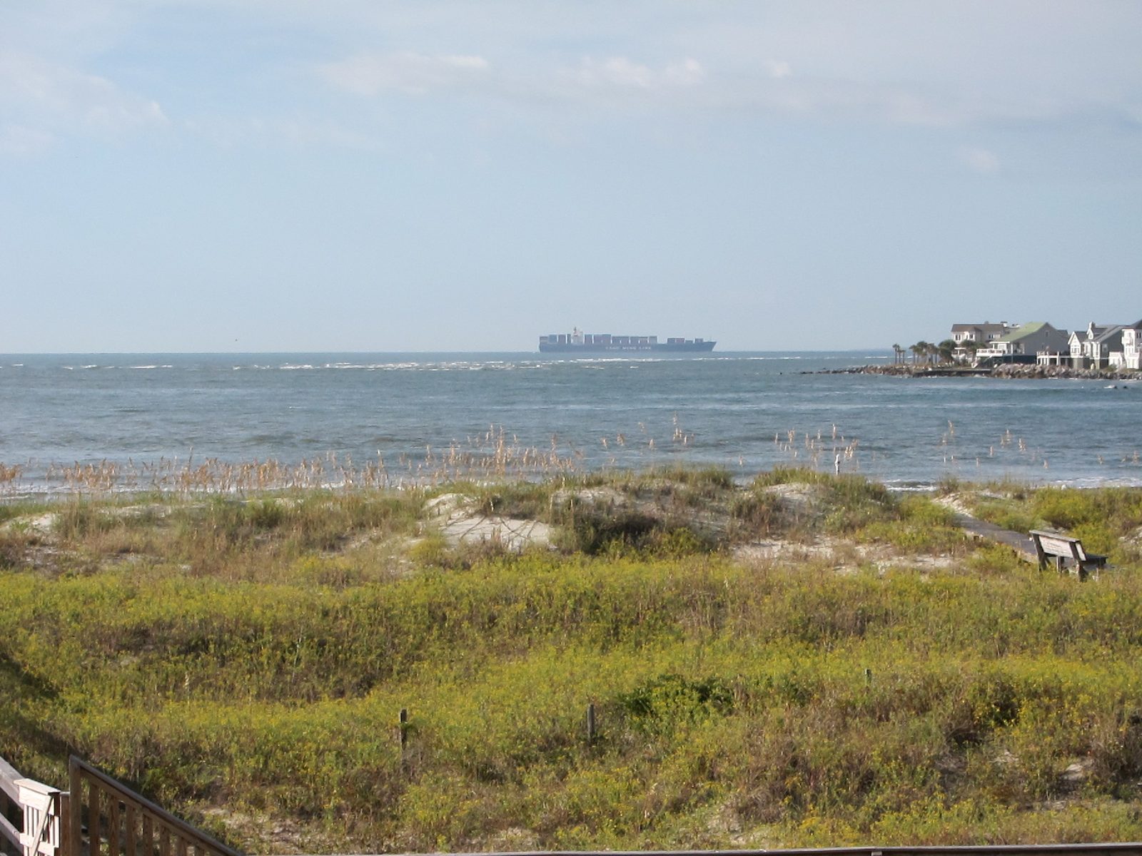Charleston is a big container port, and we saw a lot of freight traffic.