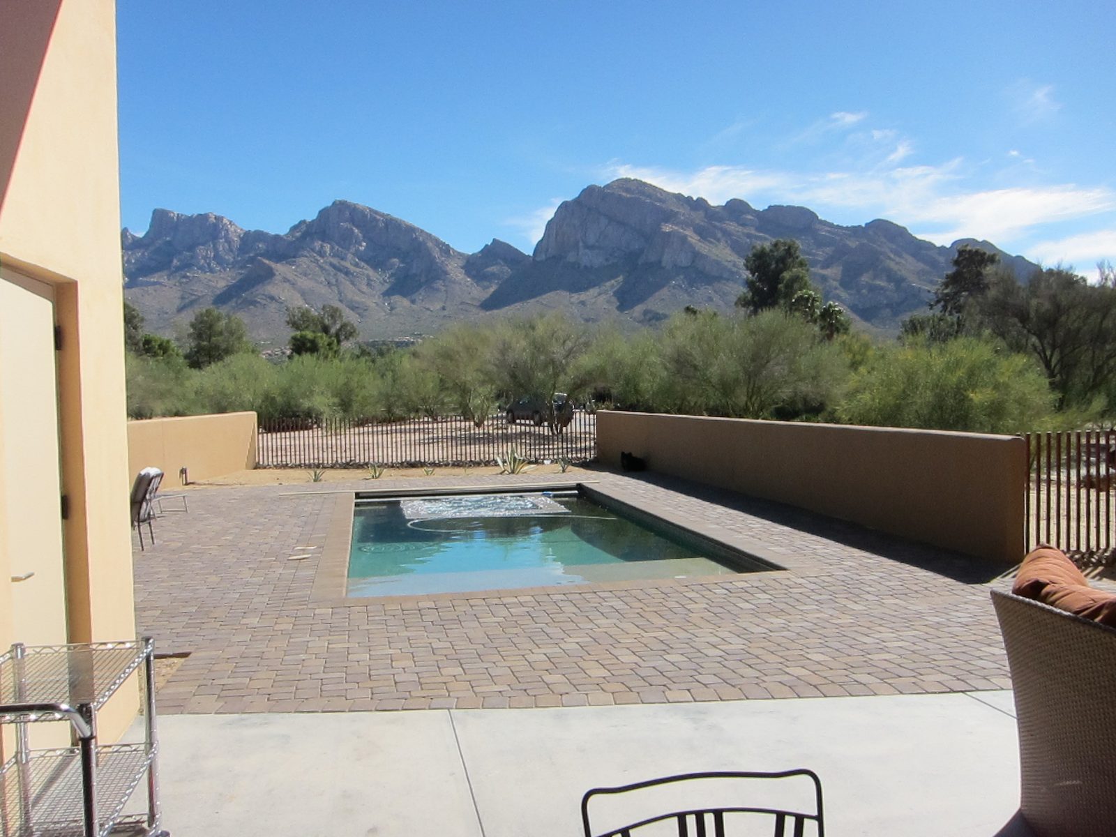 LIH was oriented E-W.  This is the east looking view to the Pusch Mountains.  The bubbly area at...