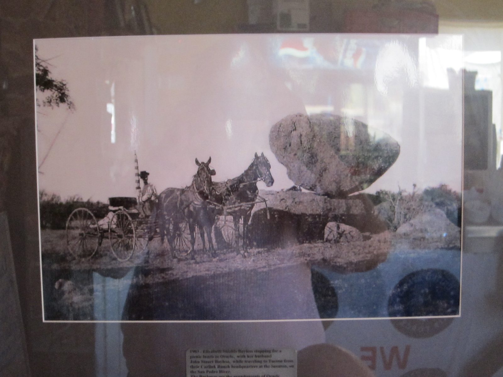 Picture inside the Casa Rivera restaurant in Oracle AZ.  Taken in the late 1880's (?) by a...