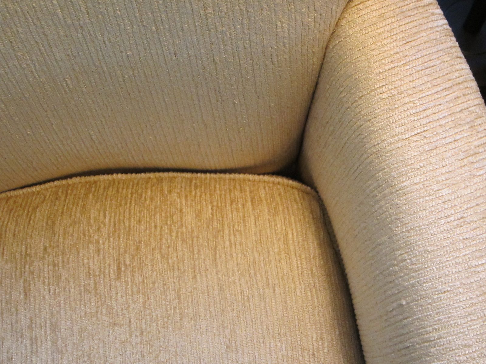 Taken to complain to Crate and Barrel if the cushion doesn't adapt to the chair back