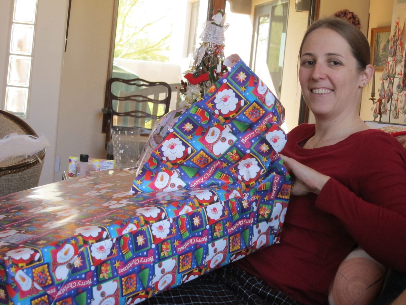 Catherine scores with the largest box