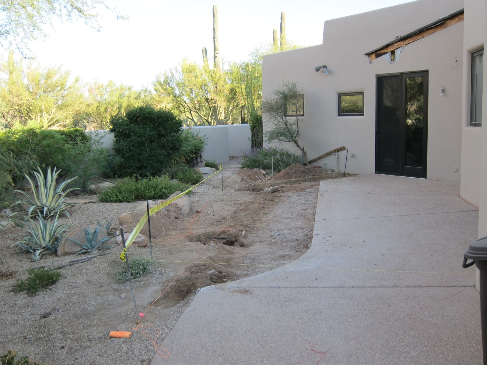 The next day they saw cut the concrete up to and around the brick-lined base of the original...