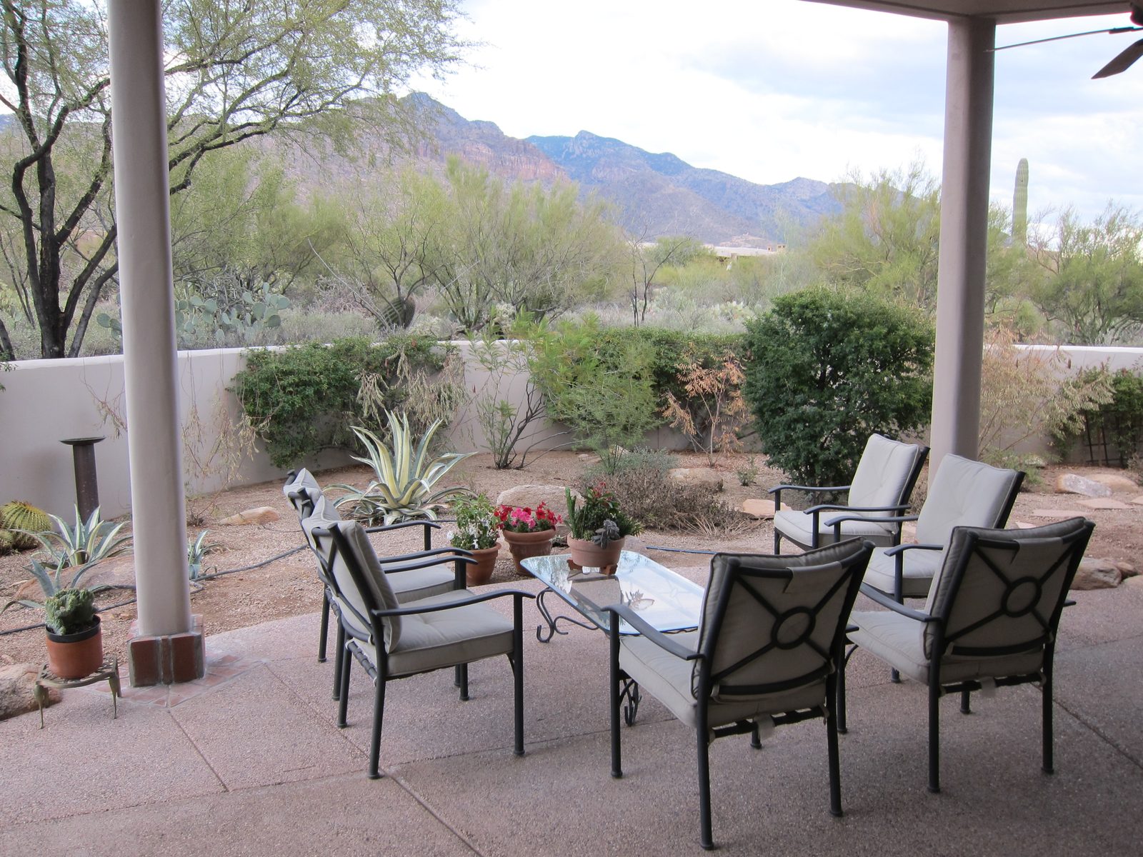 Finished patio - chairs moved back around