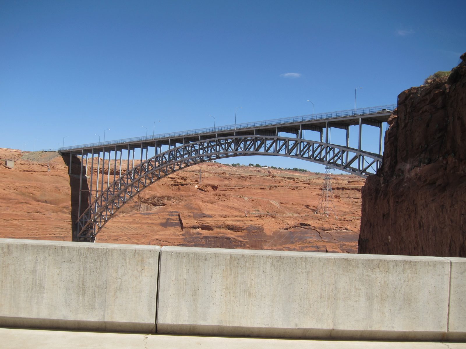 Leaving Page you cross a bridge over Glen Canyon.  With the GC Dam (backing up Lake Powell,...