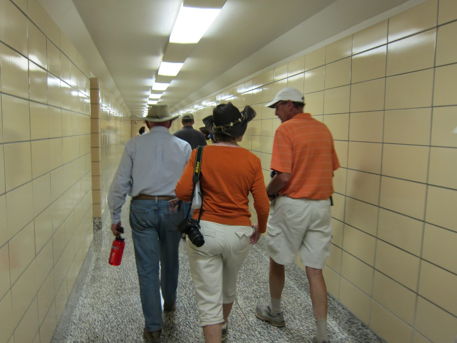 Leaving the turbine area.  Maybe this is the walkway we saw?