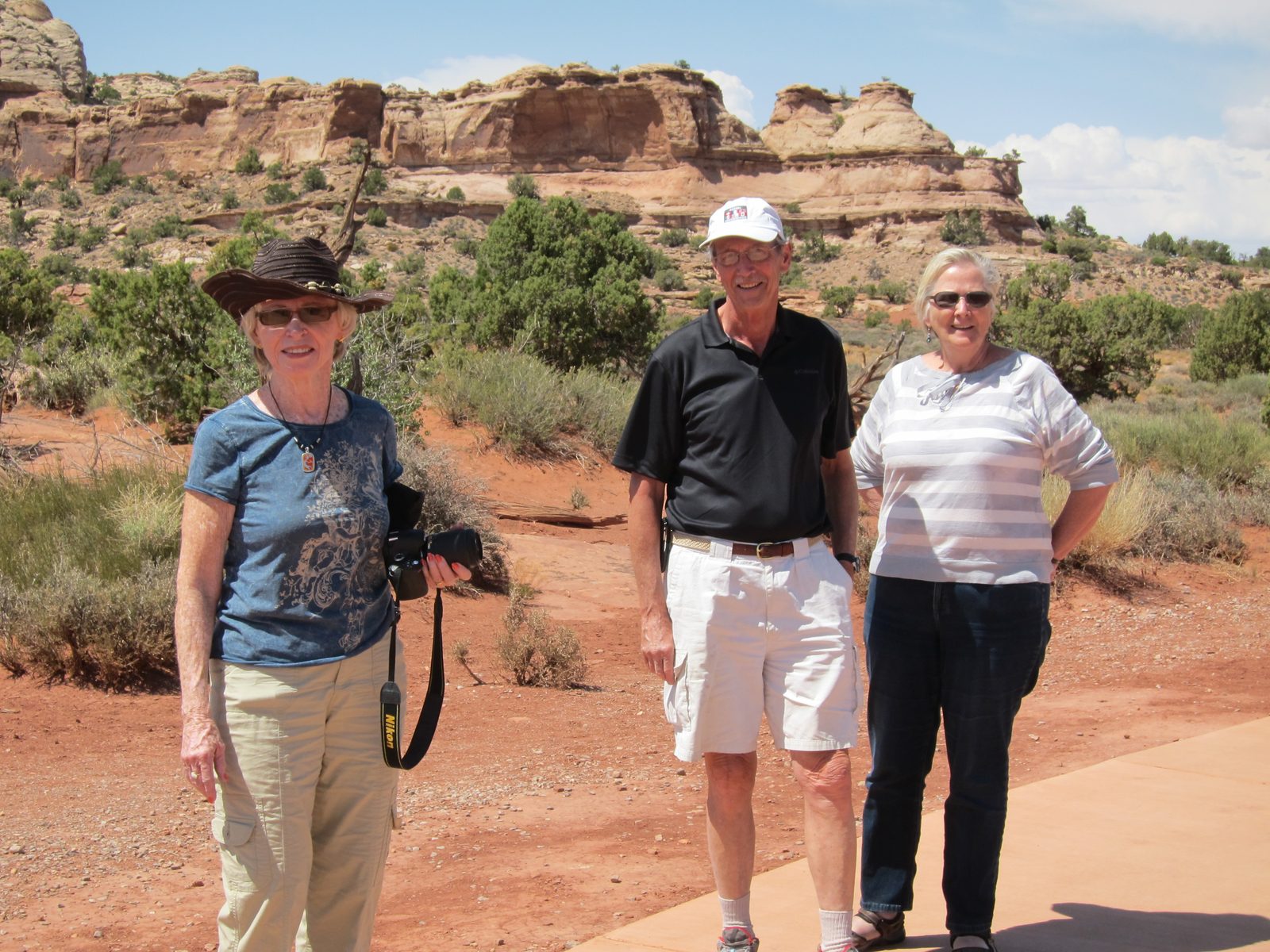 About to set off to see the Upheaval Dome, advertised as a .25 up the road