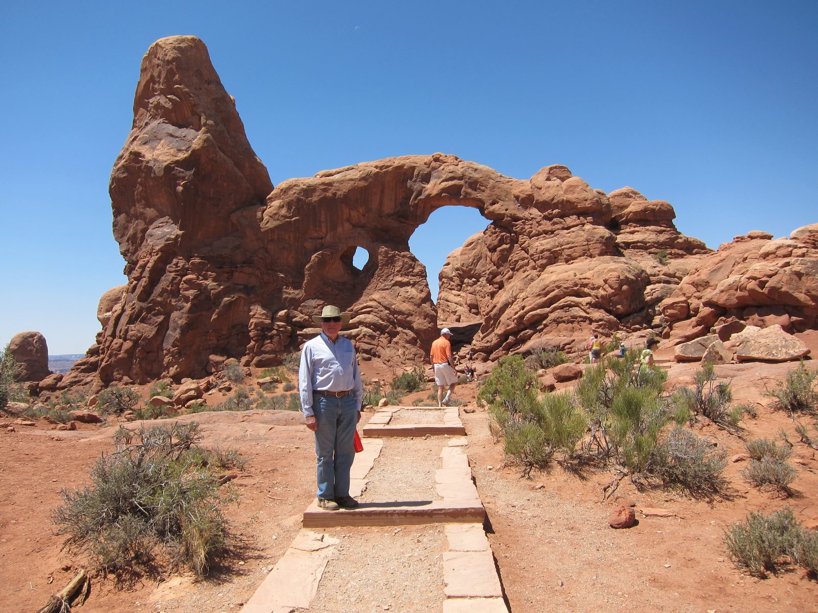 Peter following Paul towards the south Window Arch