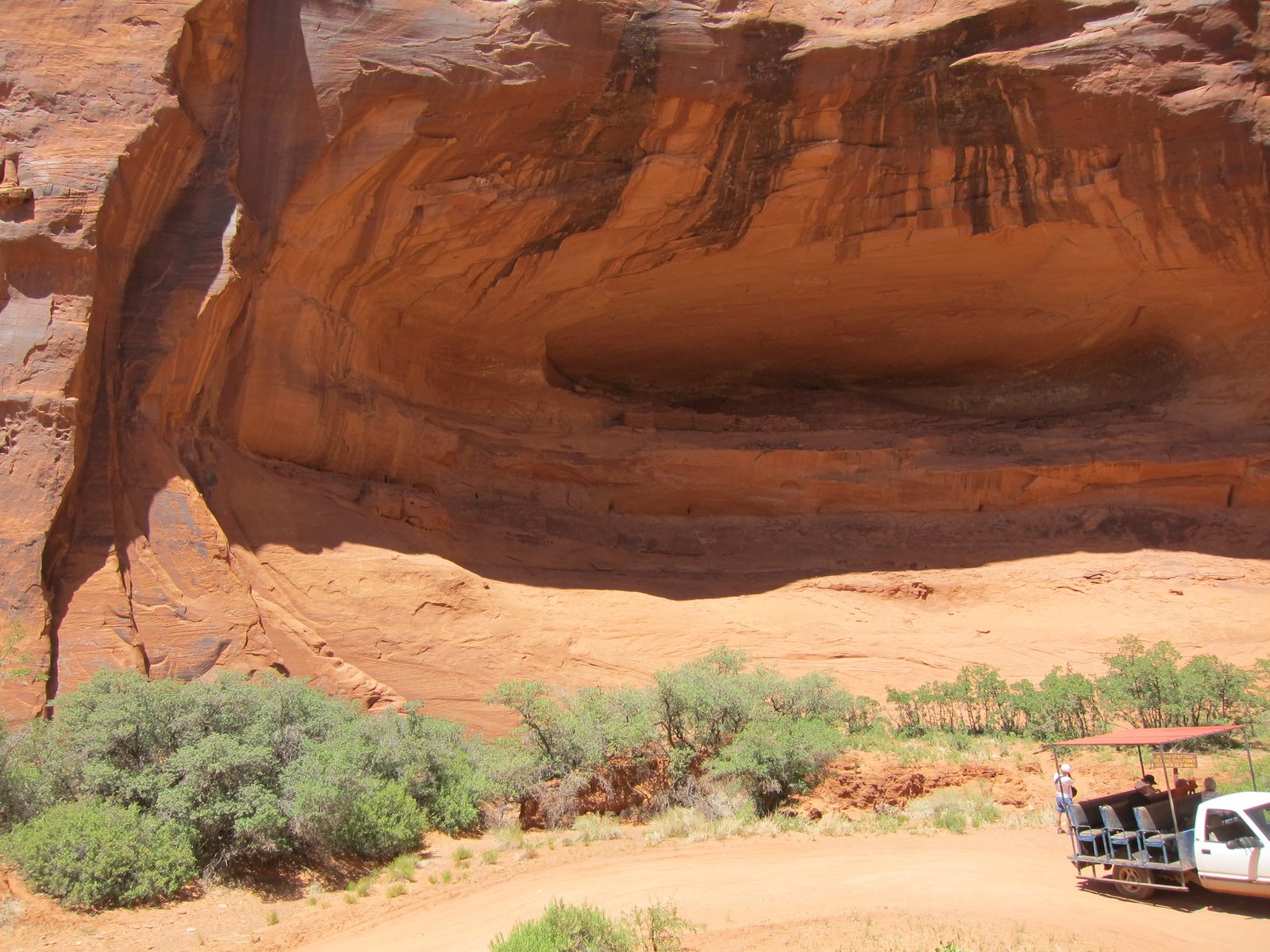 Another alcove, and that's our trusty truck which Larsen was very adept at driving through deep...