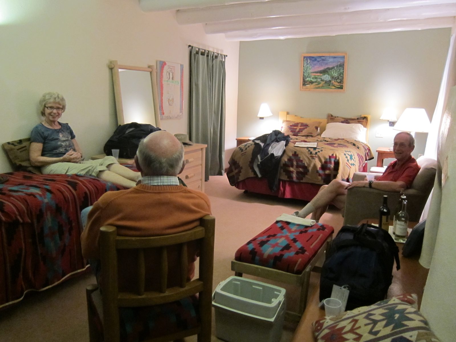 The "Mormon Room" at the San Geronimo Inn in Taos.  Besides what you see there were three more...