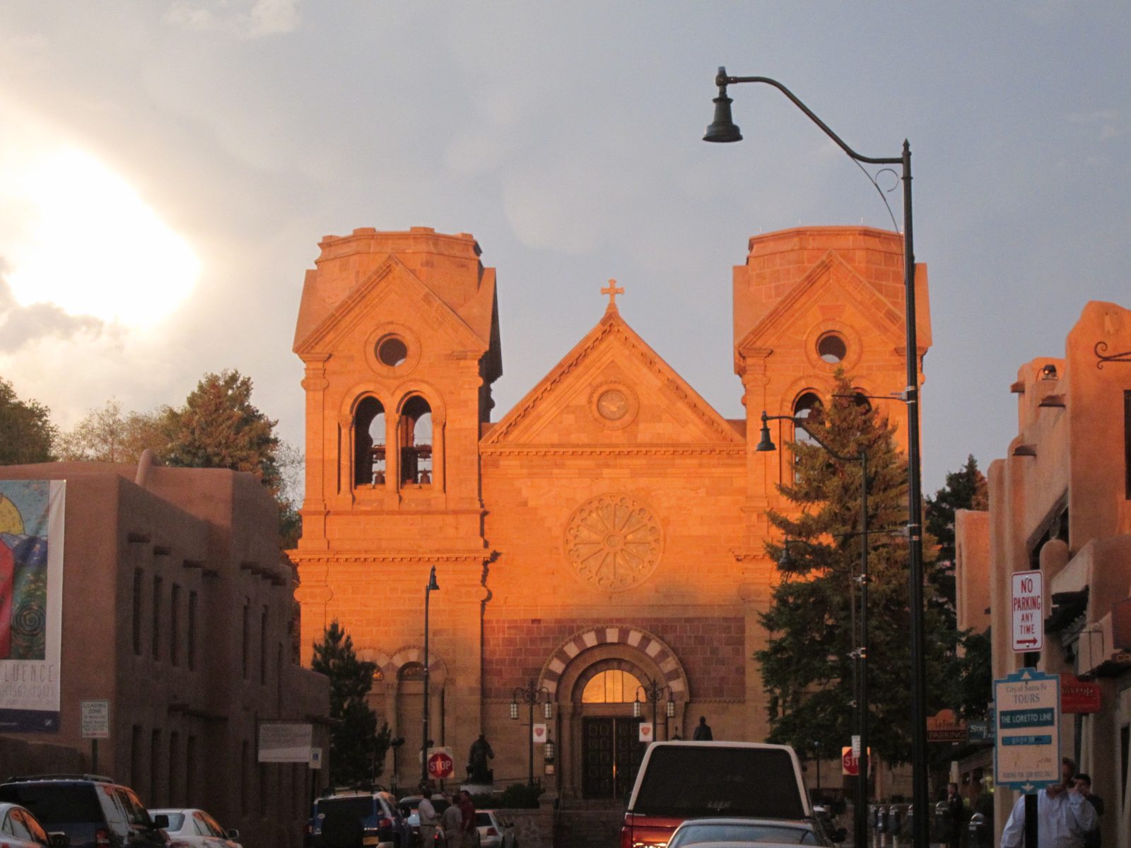 The cathedral at sunset ... a gimcracky storm came in that night