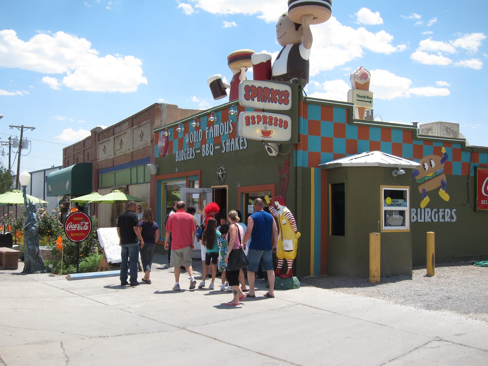 The famous Sparky's of Hatch NM which has expanded down to the corner (far left of picture)...