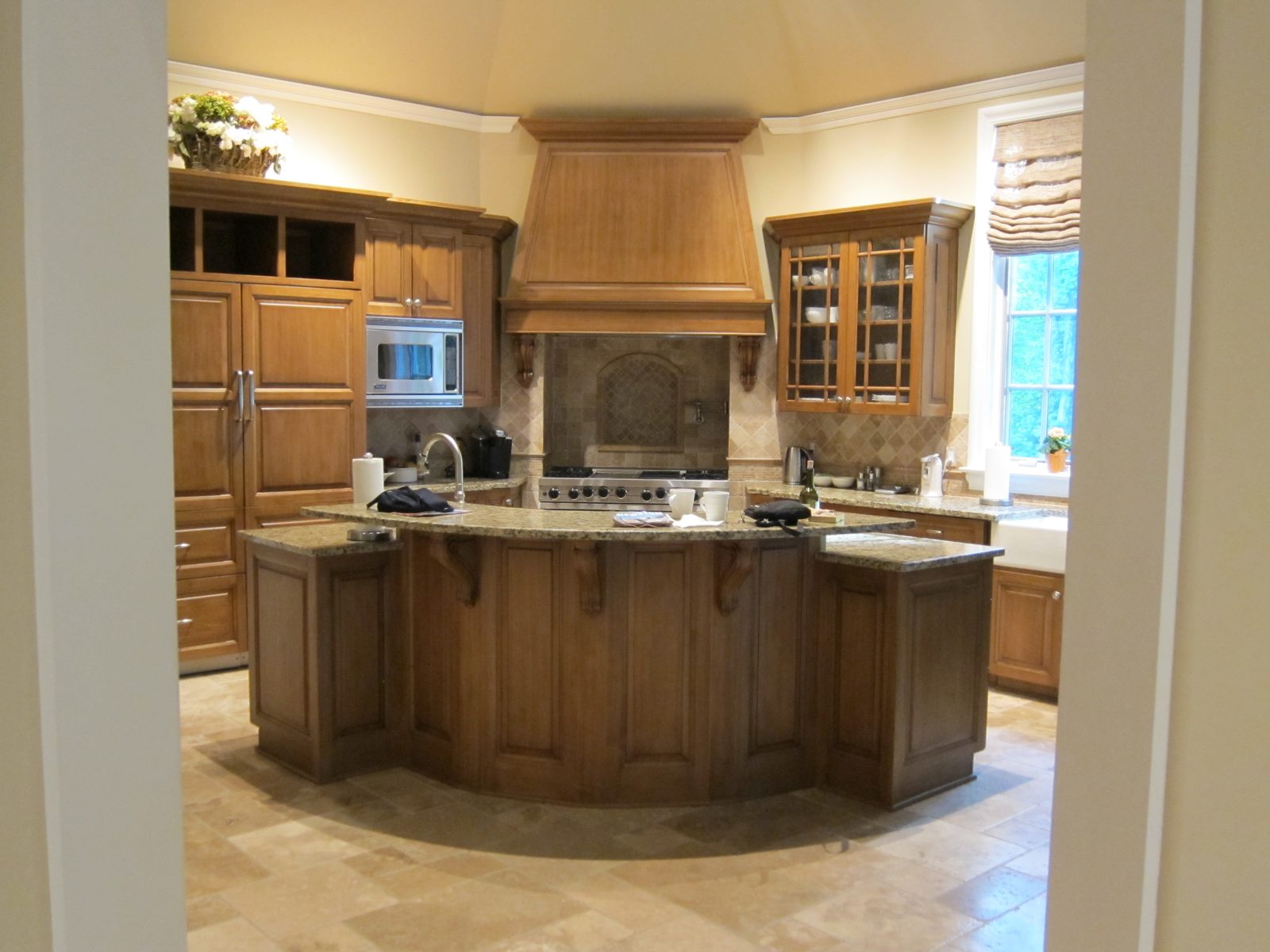 Kitchen as viewed from family room.