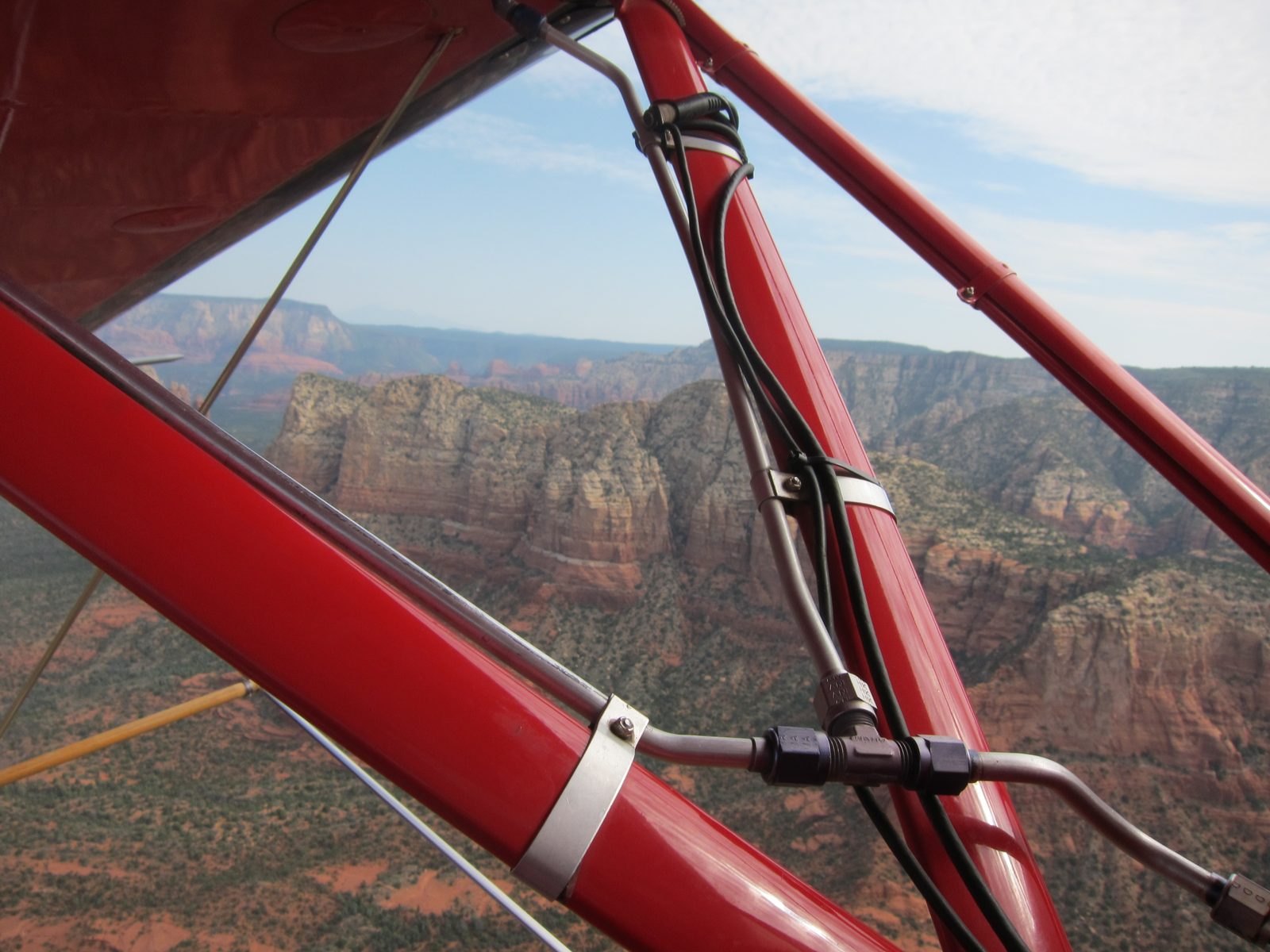 The pilot called out the names of the various canyons over the ear phones, but no one was taking notes.