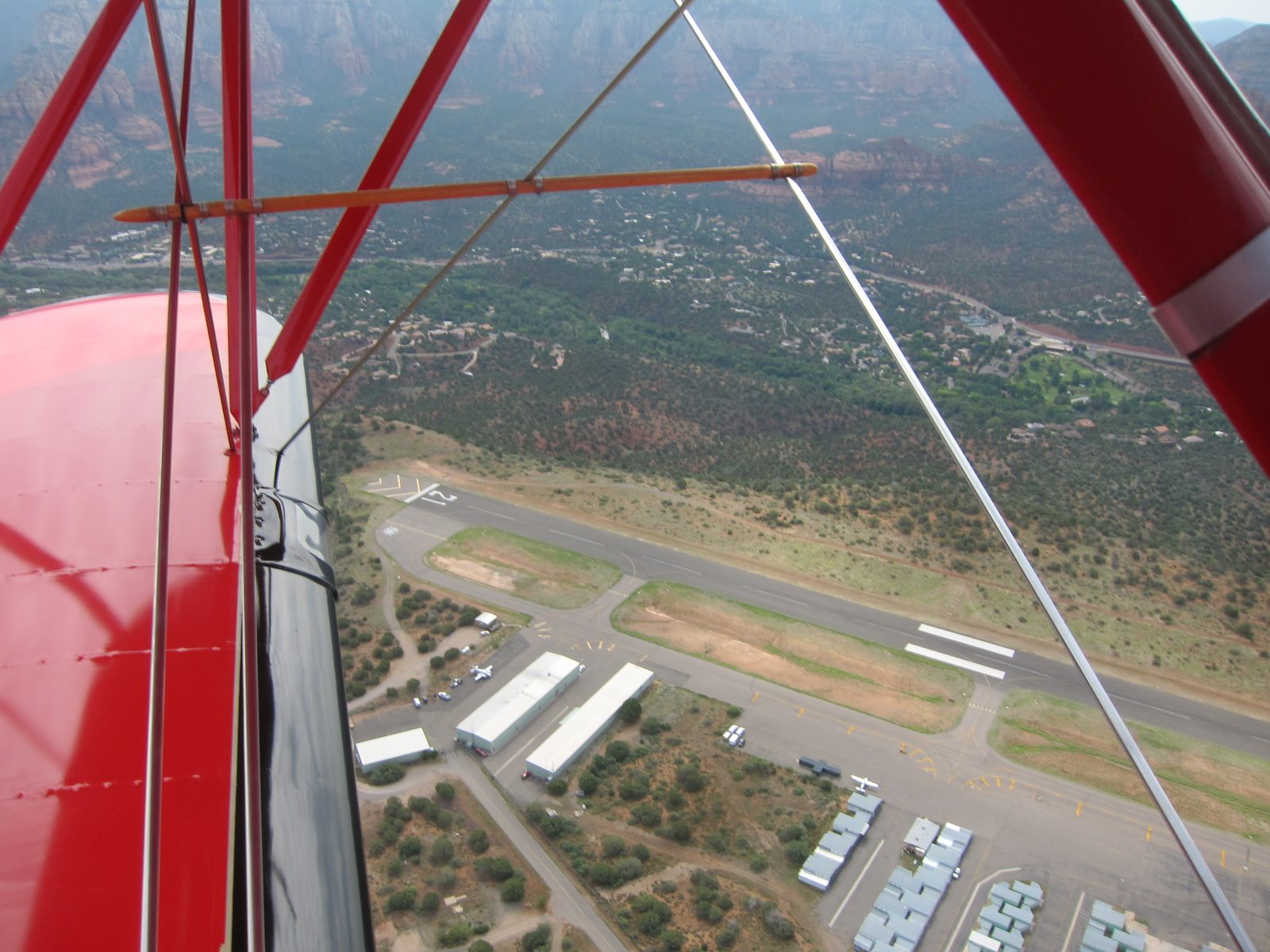 Approaching the airport
