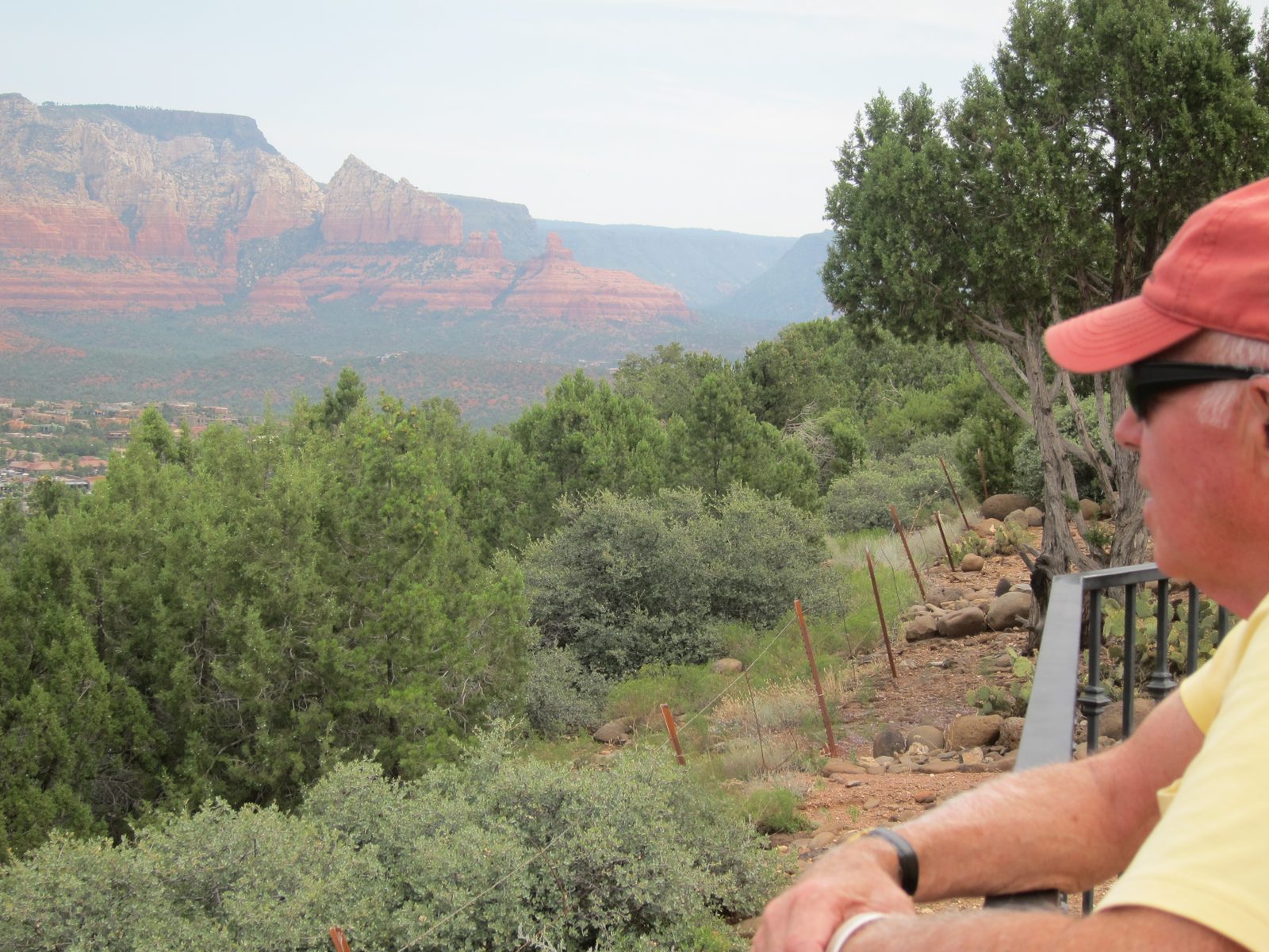 One last look out over the valley from our Sky Ranch Lodge (100 yards from the airport)